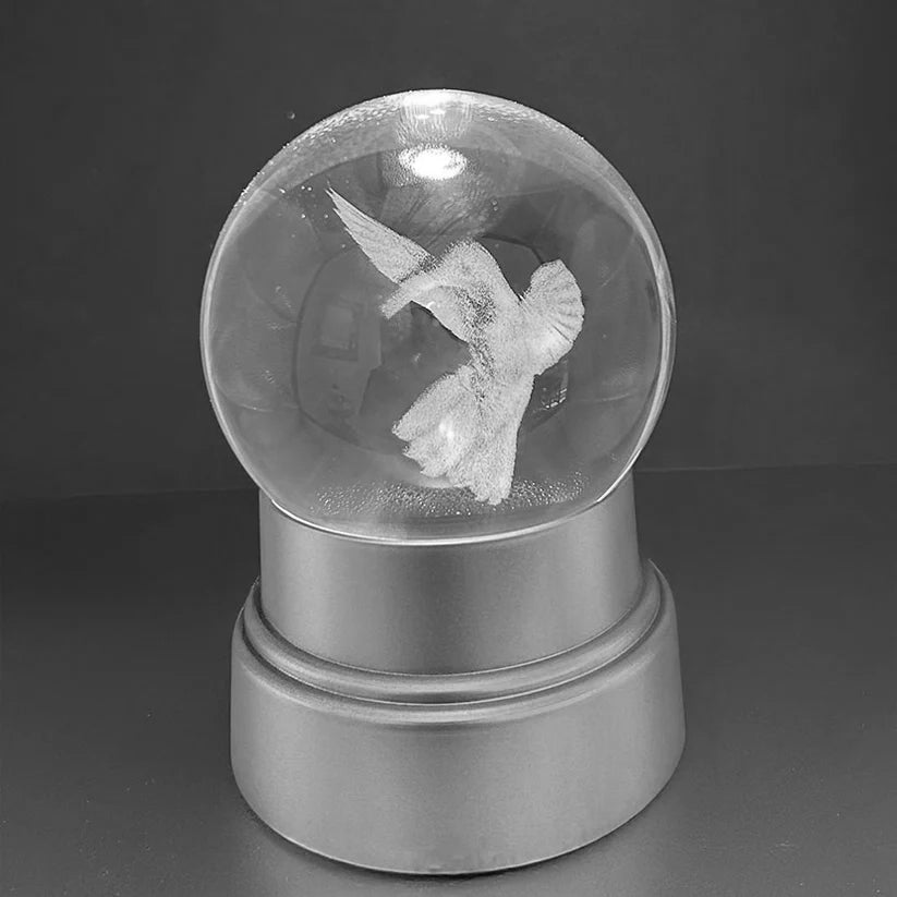 Rounded 3D Ball Crystal for Customized Engraving