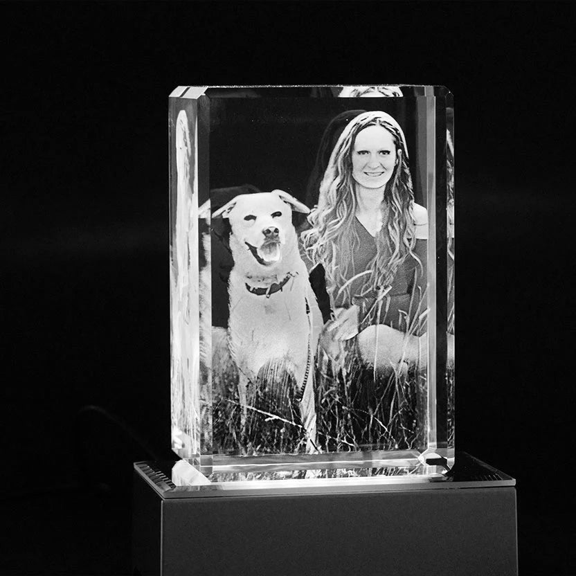 Vertically Oriented Crystal for Portraits