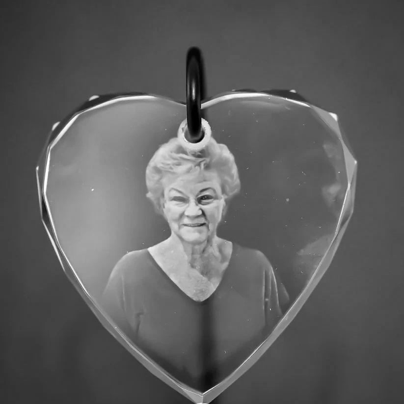 Customized Heart Shaped Crystal Keychains