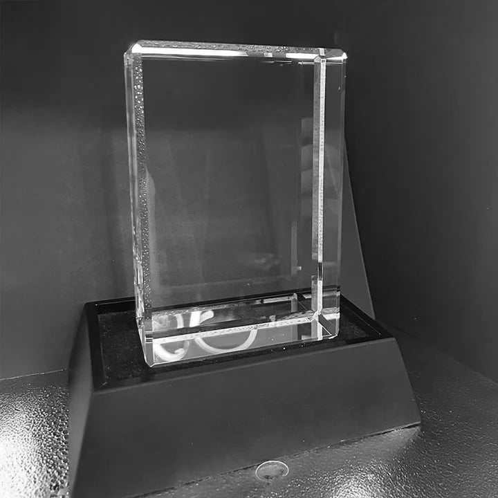 Vertically Oriented Crystal for Portraits