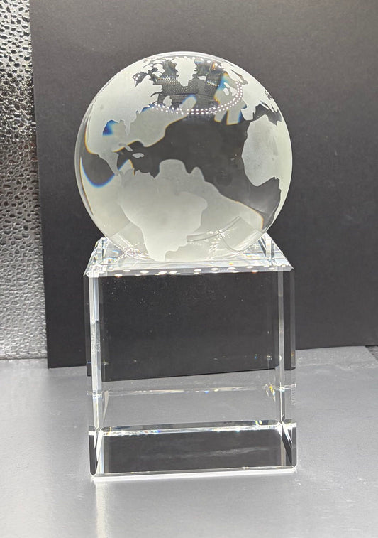 Crystal Earth Globe