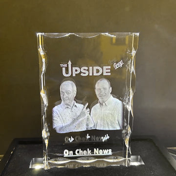 Tall Crystal with Notched Edges